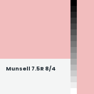 Color chip: Munsell 7.5R 8/4