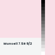 Color chip: Munsell 7.5R 9/2