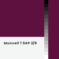 Color chip: Munsell 7.5RP 2/8