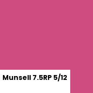 Color chip: Munsell 7.5RP 5/12