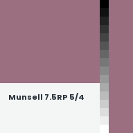 Color chip: Munsell 7.5RP 5/4