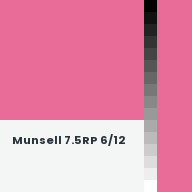 Color chip: Munsell 7.5RP 6/12