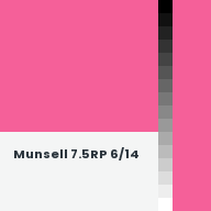 Color chip: Munsell 7.5RP 6/14