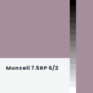 Color chip: Munsell 7.5RP 6/2