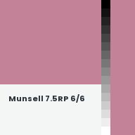 Color chip: Munsell 7.5RP 6/6