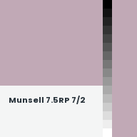 Color chip: Munsell 7.5RP 7/2