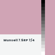 Color chip: Munsell 7.5RP 7/4