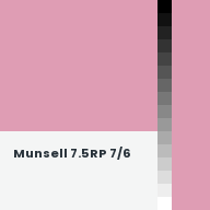 Color chip: Munsell 7.5RP 7/6