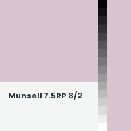 Color chip: Munsell 7.5RP 8/2