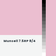 Color chip: Munsell 7.5RP 8/4