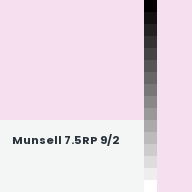 Color chip: Munsell 7.5RP 9/2