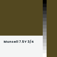 Color chip: Munsell 7.5Y 3/4