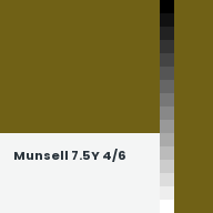 Color chip: Munsell 7.5Y 4/6