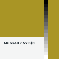 Color chip: Munsell 7.5Y 6/8