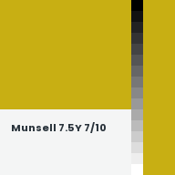 Color chip: Munsell 7.5Y 7/10