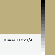 Color chip: Munsell 7.5Y 7/4