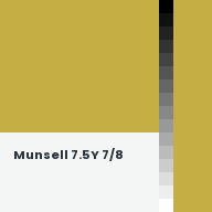 Color chip: Munsell 7.5Y 7/8