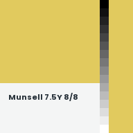 Color chip: Munsell 7.5Y 8/8