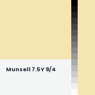 Color chip: Munsell 7.5Y 9/4