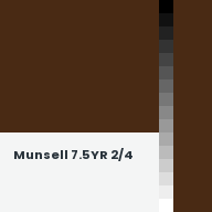 Color chip: Munsell 7.5YR 2/4
