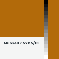 Color chip: Munsell 7.5YR 5/10