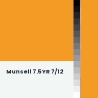 Color chip: Munsell 7.5YR 7/12