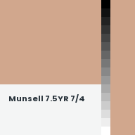 Color chip: Munsell 7.5YR 7/4