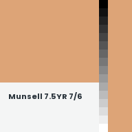 Color chip: Munsell 7.5YR 7/6