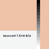 Color chip: Munsell 7.5YR 8/4