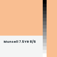 Color chip: Munsell 7.5YR 8/6