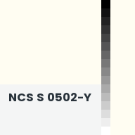 Color chip: NCS S 0502-Y