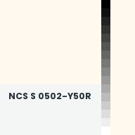 Color chip: NCS S 0502-Y50R