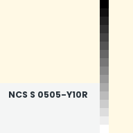 Color chip: NCS S 0505-Y10R