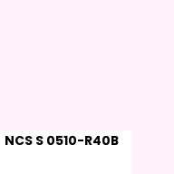 Color chip: NCS S 0510-R40B