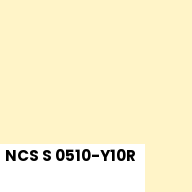 Color chip: NCS S 0510-Y10R