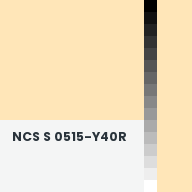 Color chip: NCS S 0515-Y40R