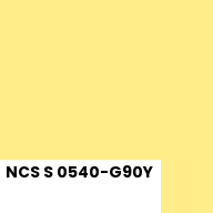 Color chip: NCS S 0540-G90Y