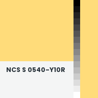 Color chip: NCS S 0540-Y10R
