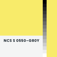 Color chip: NCS S 0550-G80Y