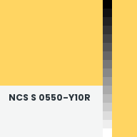 Color chip: NCS S 0550-Y10R