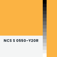 Color chip: NCS S 0550-Y20R