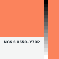 Color chip: NCS S 0550-Y70R