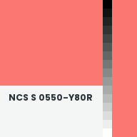 Color chip: NCS S 0550-Y80R