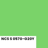 Color chip: NCS S 0570-G20Y