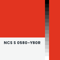 Color chip: NCS S 0580-Y80R