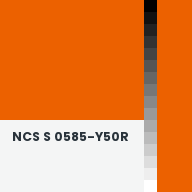 Color chip: NCS S 0585-Y50R