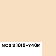 Color chip: NCS S 1010-Y40R