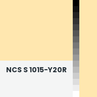 Color chip: NCS S 1015-Y20R