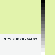 Color chip: NCS S 1020-G40Y