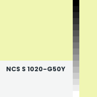 Color chip: NCS S 1020-G50Y